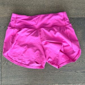 Pink Lululemon hotty shorts